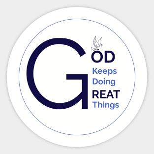 Great Things Await Sticker